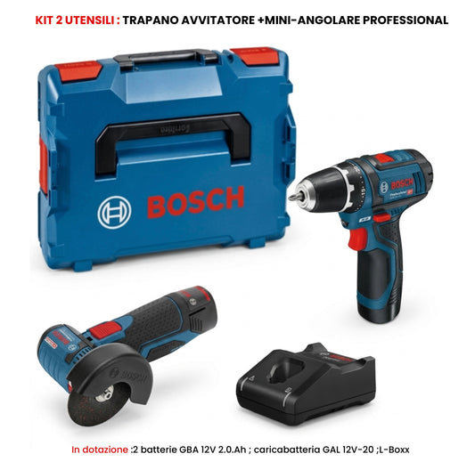 KIT 2 UTENSILI :  GSR 12-15 + GWS 12V-76